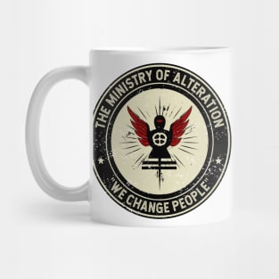 The Ministry Of Alteration. Sinister strange WTF gift. Mug